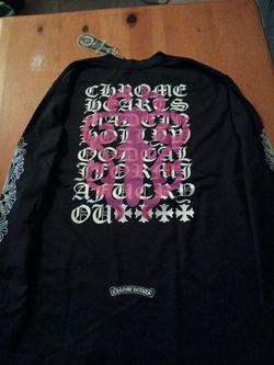 Chrome Hearts Black Long Sleeve Graphic Shirt