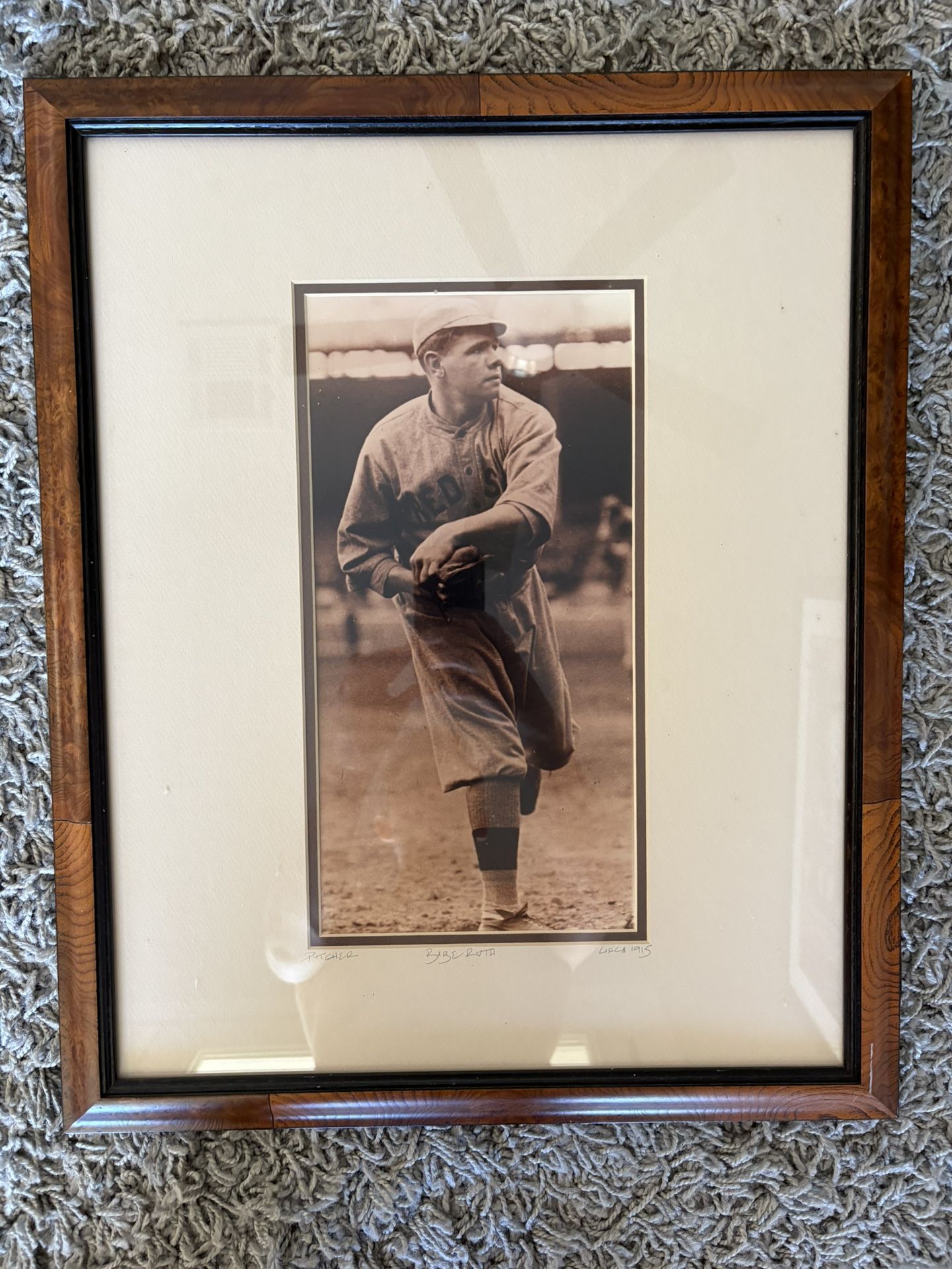Large Framed Babe Ruth Red Sox Photo,All Products : American Fashion Style Bags On Sale