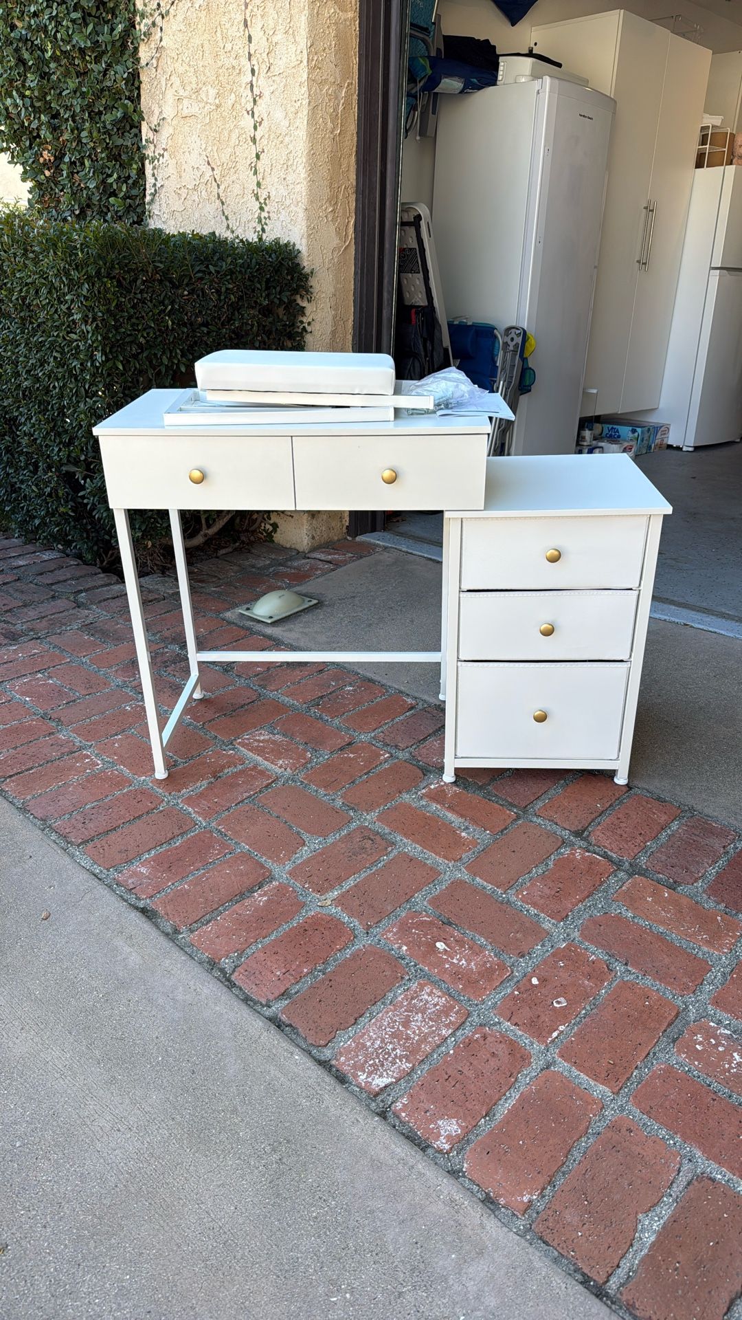 Desk & Vanity With Stool