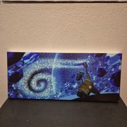 New! Disney's  WALL-E Canvas  28X12 Wall Picture 