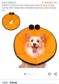 MAXFUT Soft Dog Cone Collar - Orange, XL