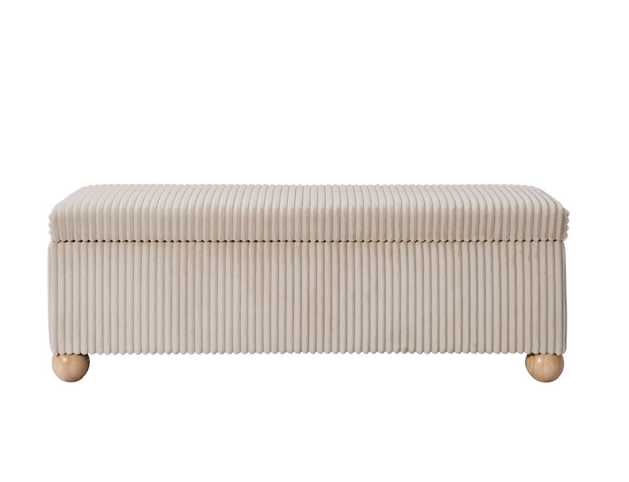 Corduroy Storage Bench
