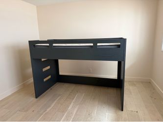 Crate & Barrel Kids Twin Loft Bed – Charcoal