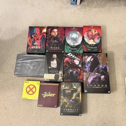 Hot Toys Thanos, Spiderman, Mysterio, Black Widow, Hawkeye, Qui Gonn Jinn, Iron Man 