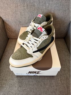 Air Jordan 1 Retro Low OG SP Travis Scott Medium Olive US Men's 10.5 $545