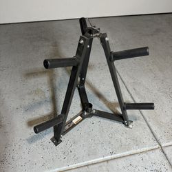 Olympic Bar And Weight Holder