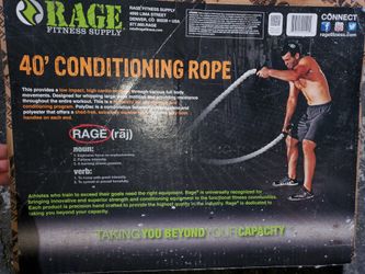Rage Conditioning Rope. 1.5" x 40' (willing to trade for car sterio)