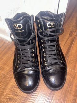 black gold ferragamo high tops