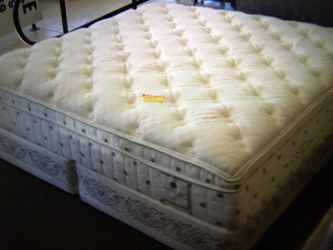 King pillow top mattress and box springs 250. Must go this week