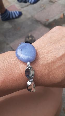 Purple beaded bracelet