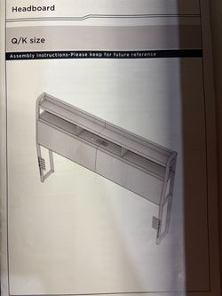 Queen/king upholstered headboard