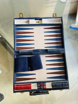 Travel Backgammon Game in Briefcase