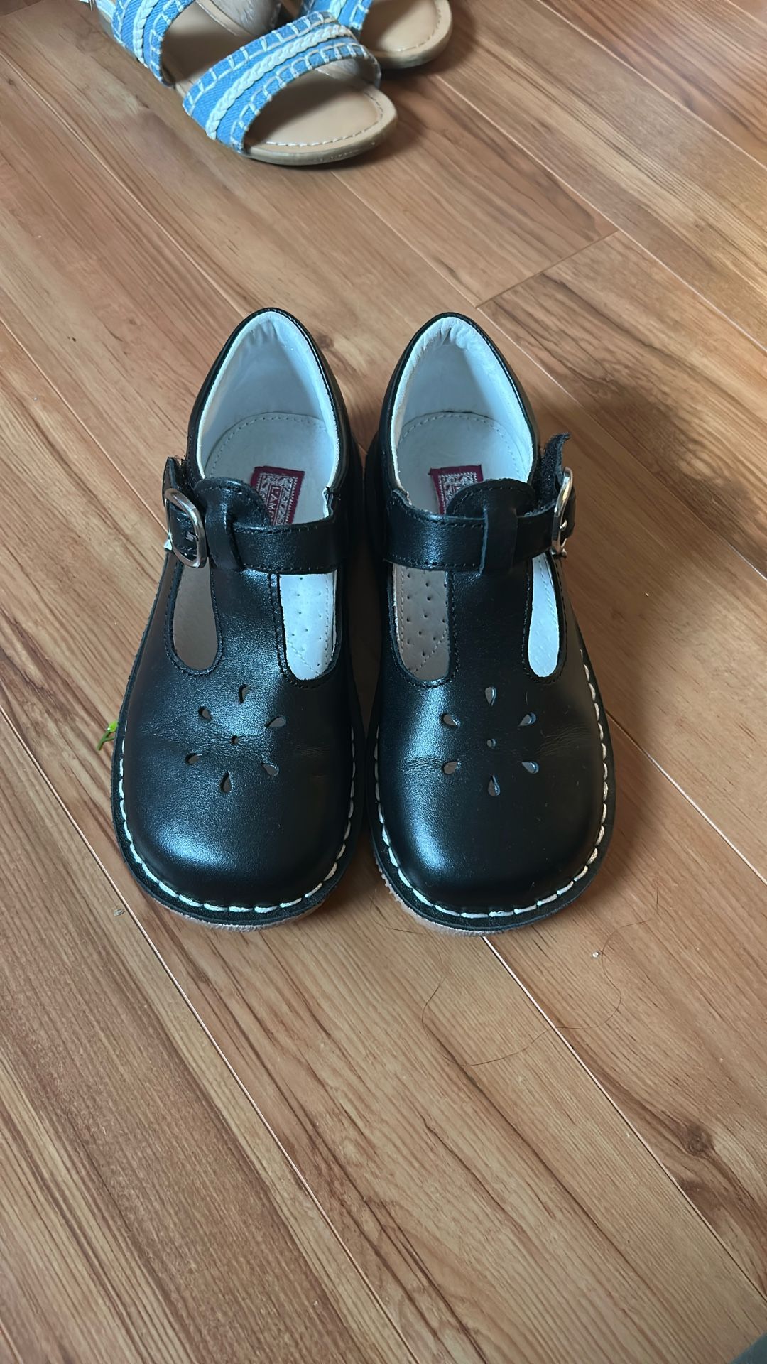 L’Amour Little Girls Black May Jane Shoes Size 12