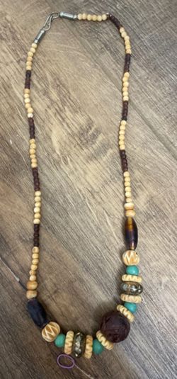 Wooden Beaded Cultural Necklace
