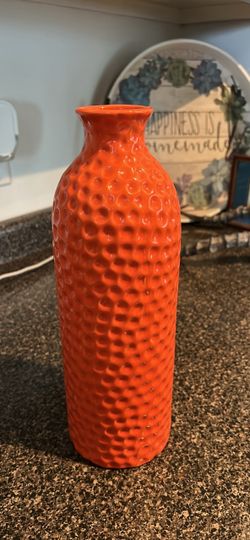 Hobby Lobby Bright Side Collection Orange Vase
