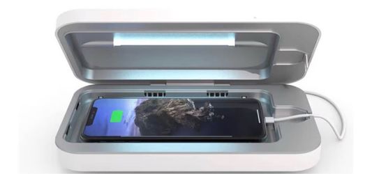 PhoneSoap UV Cell Phone Sanitizer & Dual Universal Cell Phone Charger Box