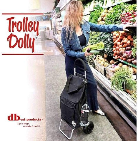 Trolley Dolly Shopping Cart Grocery Foldable Cart