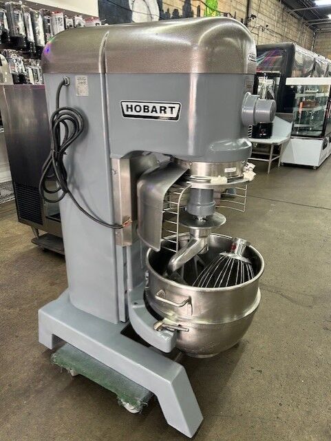 Hobart, H-600T, 60 Quart Mixer With Guard Including Hook, Flat Beater, Whip and Bowl, 200V - 3 Phase