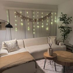 Modern Beige Sectional Sofa – Excellent Condition – $600