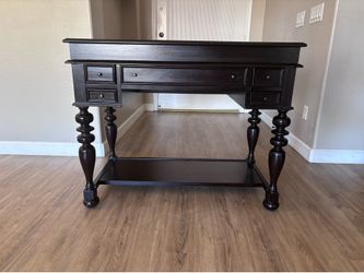 Solid wood desk