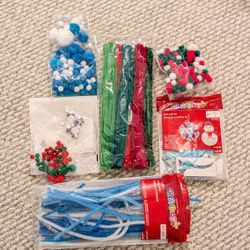 Assortment of Arts & Crafts Supplies | Holiday Theme