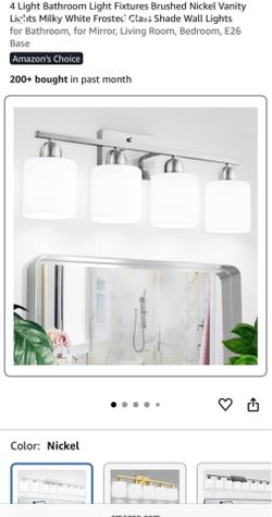 NEW bathroom light fixture