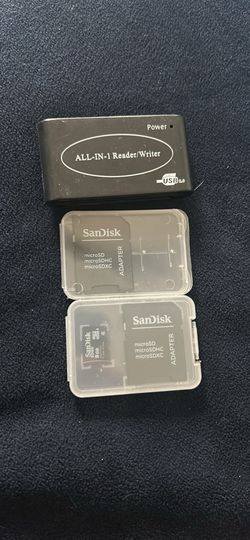 Sandisk all in one reader /micro sd 8gb SEND OFFERS