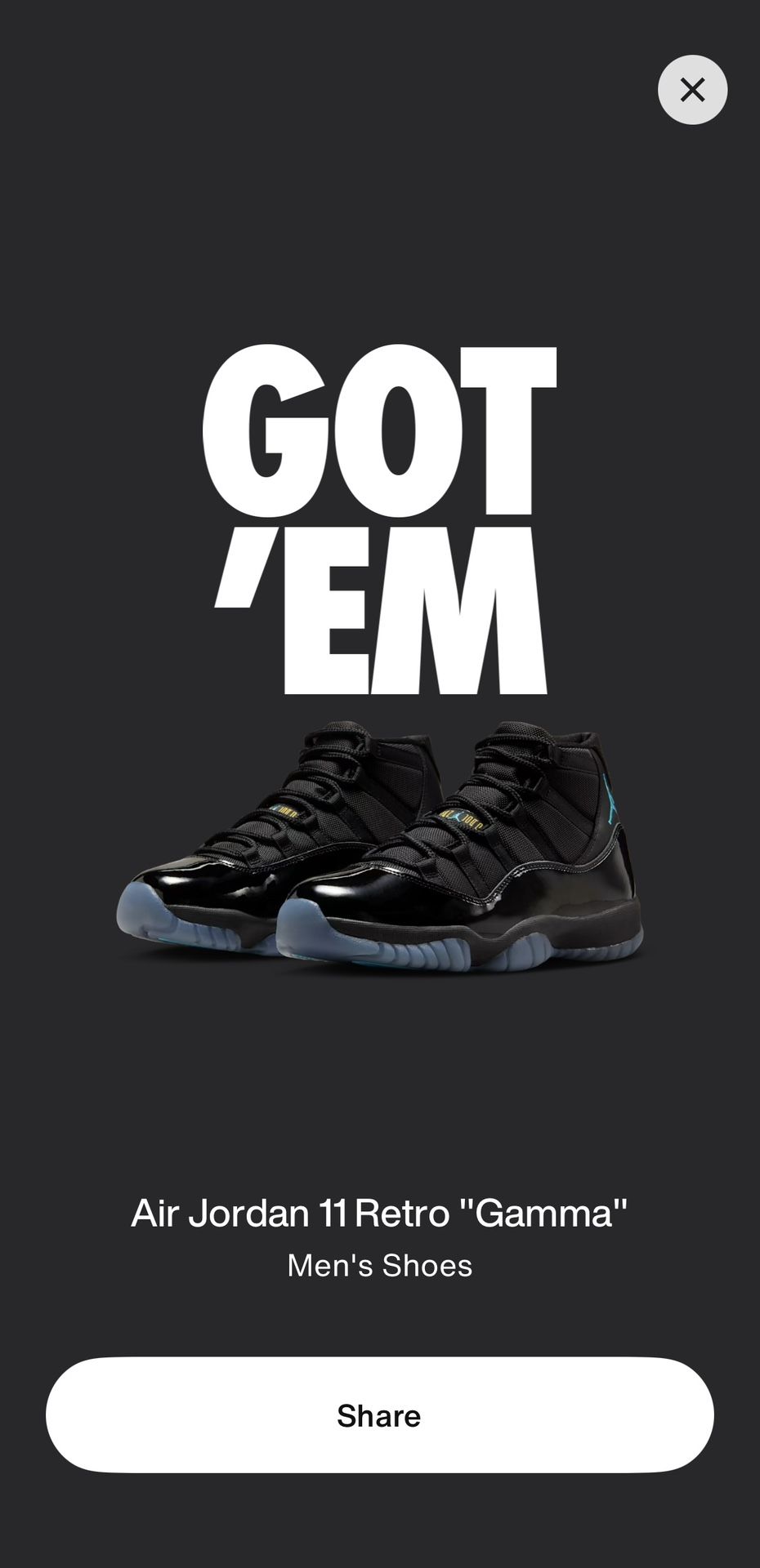 Jordan 11 Gamma Blue