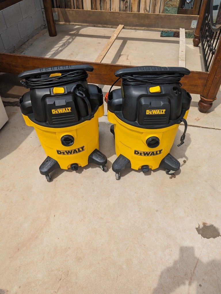 DEWALT 12 GALLON VACUUM $95 EACH