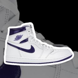 Jordan 1 High Og “COURT/PURPLE” size(7.5W/6Y). DS(NEW). Now Available!! $120. Cash. Trades always welcome. 🟣🟣🟣