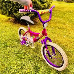Barbie Girl Bicycle With Training Wheels 4-7 Years Old 