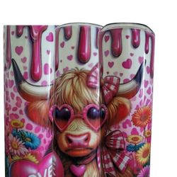 Valentine's Day Highland Cow 