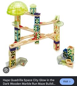 Hape marble run basic set PLUS glow in the dark set