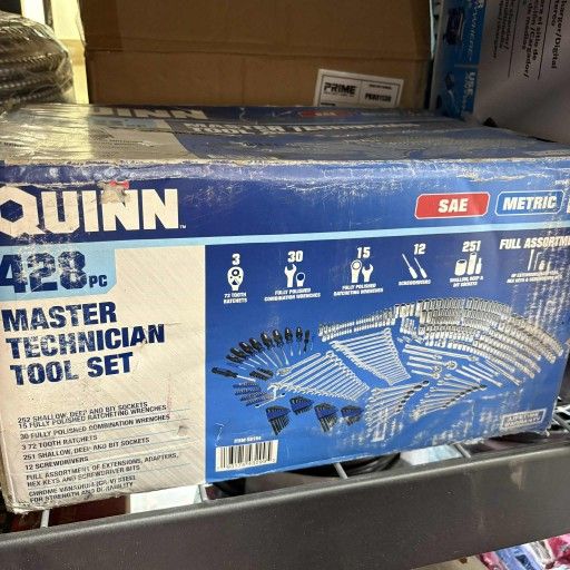 QUINN New 428 Pcs Master Technician Tool Set