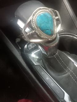 Vintage Turquoise silver cuff bracelett