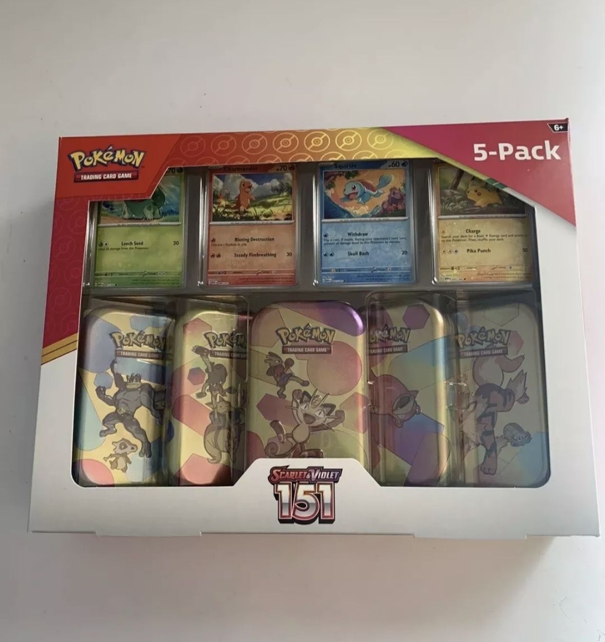 Pokemon Scarlet & Violet - 151 (5-Pack) Mini Tins w/ 4 Promos