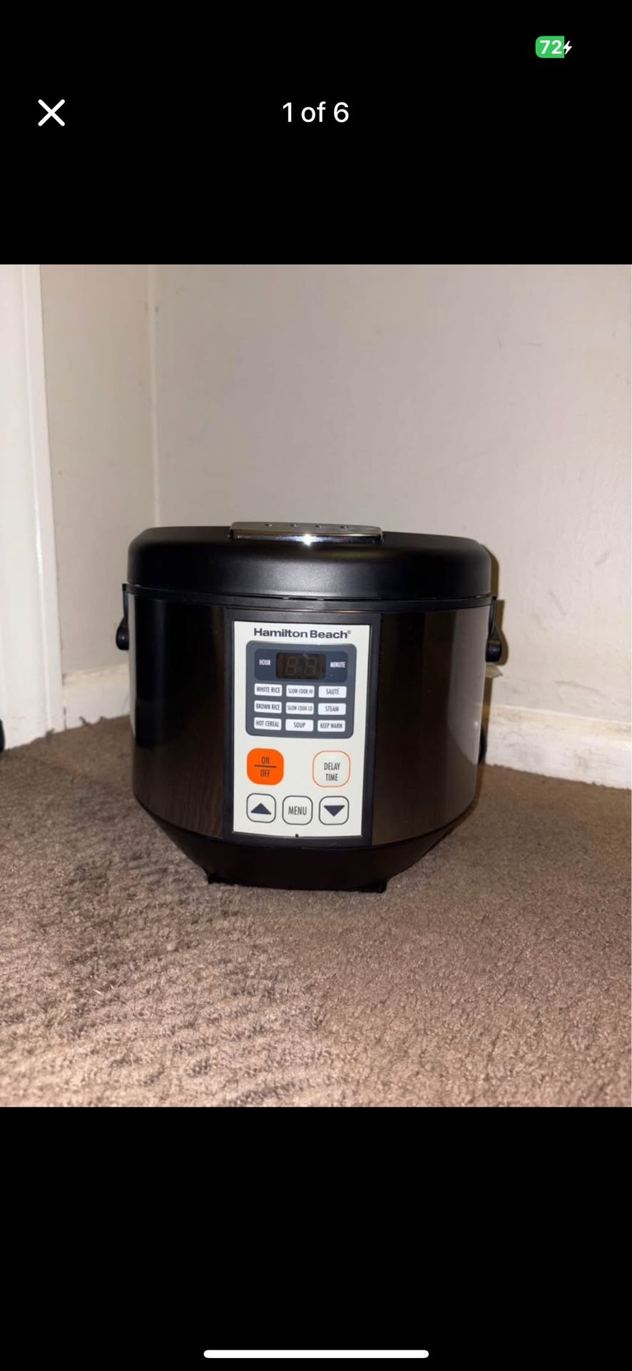 Hamilton Beach Rice Cooker