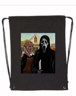 Scream Drawstring Bookbag