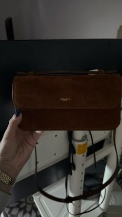 Coach suede bag