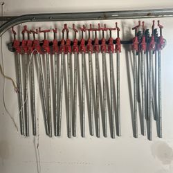 24” H-Style 3/4 in. Black Pipe Clamp Fixture Set