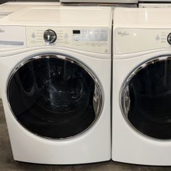 WHIRLPOOL XL CAPACITY WASHER DRYER ELECTRIC SET FREE 