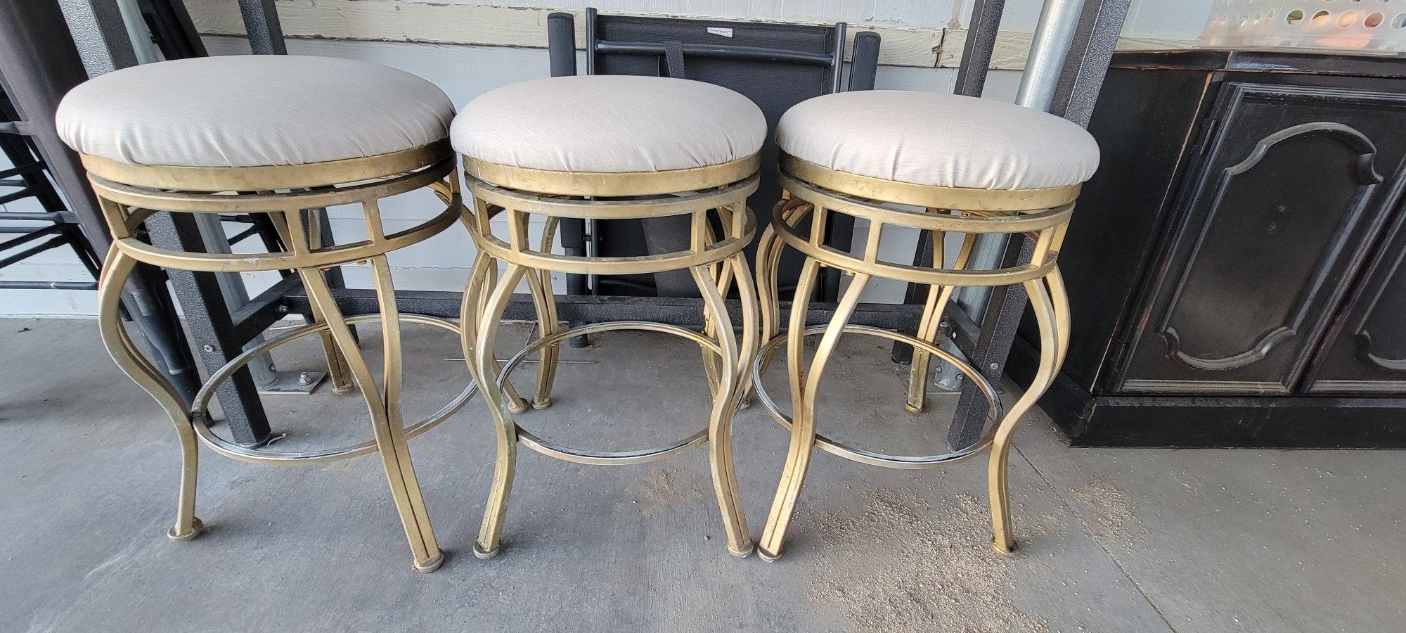 😍Gold Counter Bar Stools