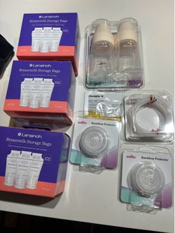 Breast milk storage bags