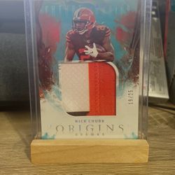 Nick Chubb Jersey Patch Out Of /25 