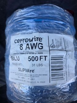 2 rolls of 500 ft brand new #8 wire