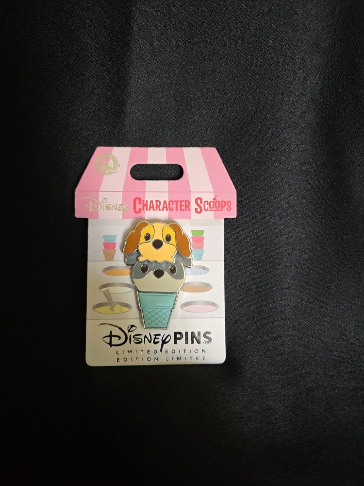Disney Pin Character Scoops Lady & The Tramp