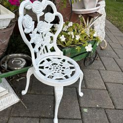 Cast Metal Child Size Garden Chair