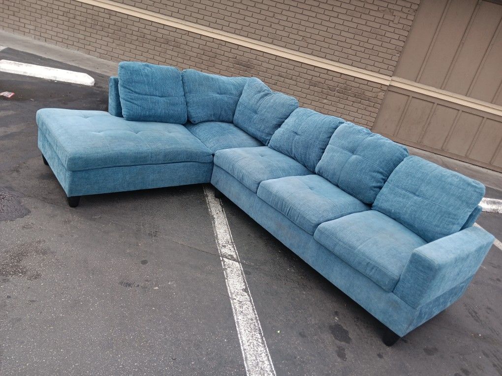 Beautiful Blue Sectional Couch