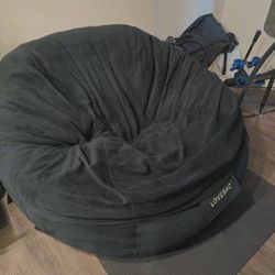Lovesac SuperSac w/ Black Padded Velvet Cover