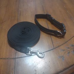 25' Leash And Collar